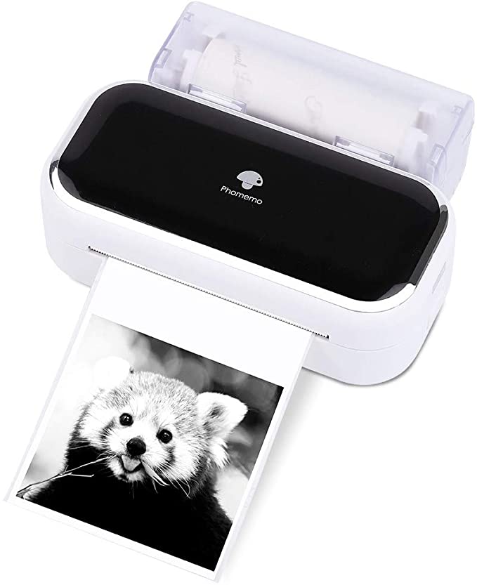 Phomemo M03 Notes Printer- Bluetooth Portable Printer Photo Printer Printer Wireless Portable Mobile Printer Thermal Printer Compatible with iOS   Android for Photos, Journalist, Work, Plan - White