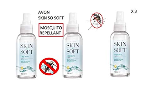 Avon 3 x Avon Mosquito Insect Repellent"Skin So Soft Original Dry Oil Spray"