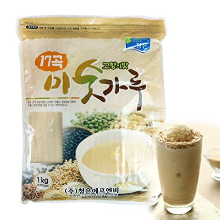 ROM AMERICA Korean 17 Roasted Grains Powder (Misugaru) 2.2 Pound Mixed Grains Tea 미숫가루