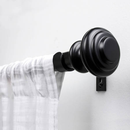 Better Homes & Gardens 1" Knob Curtain Rod, 42"-120", Available in Multiple Colors