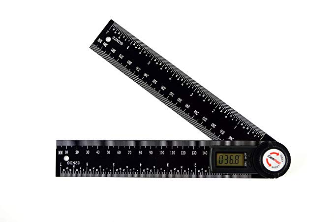 GemRed Digital Angle Finder (Aluminium Ruler with Lock 7-inch)