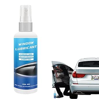 2 Pcs Silicone Spray Lubricant - 100ml Car Window Rubber Strip Softening Maintenance - Multi Purposes Softening Lubricant for Protecting and Lubricating Rubber Strip Shzons