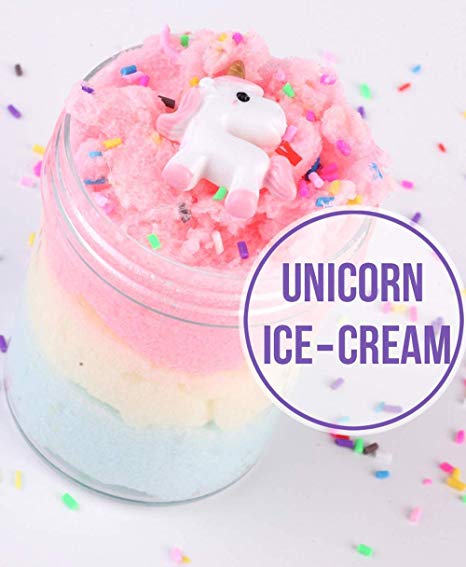 Dorothyworld 2018 Newest Random Unicorn and Chocolate Charms Cloud Slime Fairy Putty Fluffy Slime,Super Soft and Non-Sticky(150ML 5OZ)