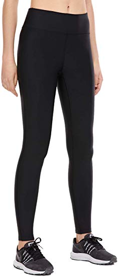 CRZ YOGA Women's Winter Thick Fleece Lined Legging Mid-Rise Sports Warm Pants with Zip Pocket-28 Inches