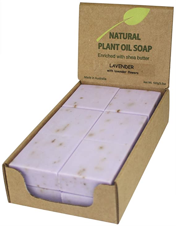 Lavender with Flowers Natural Soap (12 Bars)