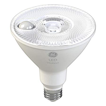 GE LED  Motion LED Flood Light, Outdoor Light Bulb, Warm White, 90-Watt Replacement PAR38, Motion Sensor Light Outdoor Driveways, Walkways and Porches