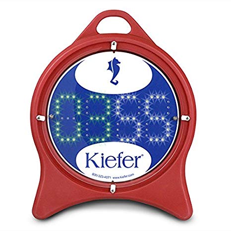 Kiefer 15" Digital Pace Clock - Rechargeable (Red)