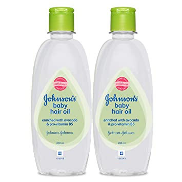 Johnson's Baby Hair Oil 200ml (Pack of 2)