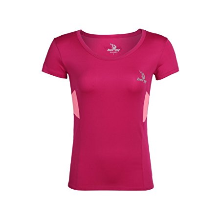 Beroy Women Casual Short Sleeve Dry Quik Top T-shirt for Running,Yoga