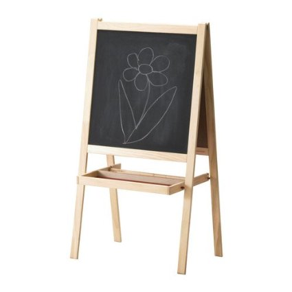 Ikea MALA 500.210.76 Easel, SoftWood, White, Length: 17 Inch, Width: 24 Inch, Height: 46 Inch