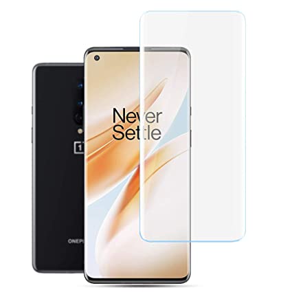CASE U Tempered Glass for OnePlus 8 Advanced Border less Full Edge to Edge UV Screen Protector with installation kit