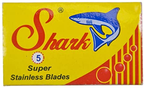 100 Shark Super Stainless Double Edge Safety Razor Blades