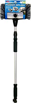 Carrand 93977 Flow-Thru 10" Quad Power Wash Soap Mixing Brush with 55" Aluminum Extension Pole