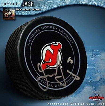 Signed Jaromir Jagr Puck - Official - Autographed NHL Pucks