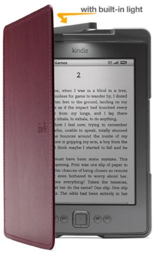 Amazon Kindle Lighted Leather Cover, Wine Purple (for Kindle 5th Generation, 2012 model - does not fit current Kindle, Paperwhite, Touch, or Keyboard)