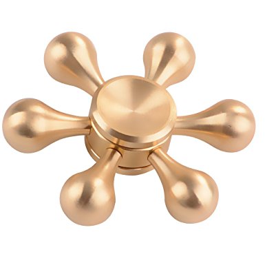 Fidget Spinner, Vecr Finger Gyro Hand Spinner Relieve Stress Toy For kids and Adult Anti-Anxiety Autism Killing Time - Gold