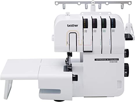 Brother ST4031HDH Strong and Tough Serger, 1,300 Stitches Per Minute, Durable Metal Frame Overlock Machine, with Bonus Serger Elastic Foot