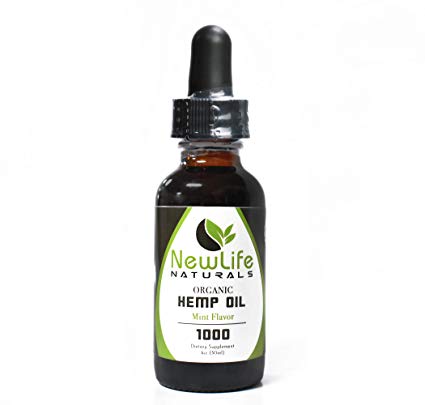 Natural Hemp Oil for Pain Relief: 1000mg Pure Organic Full Spectrum Hemp Seed Oil - Anti Inflammatory Supplement Drops for Joint Pain, Anxiety, and Sleep Support - Peppermint Flavored Hemp Extract