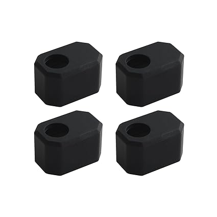 FYSETC Prusa 3D Printer Accessory - MK4 Heater Block Silicone Sock: Easy Install Hotend Part Insulate Protect Hot End Nozzle Print Head Silicone Cover Compatible with Prusa MK4 XL - Black, Pack of 4