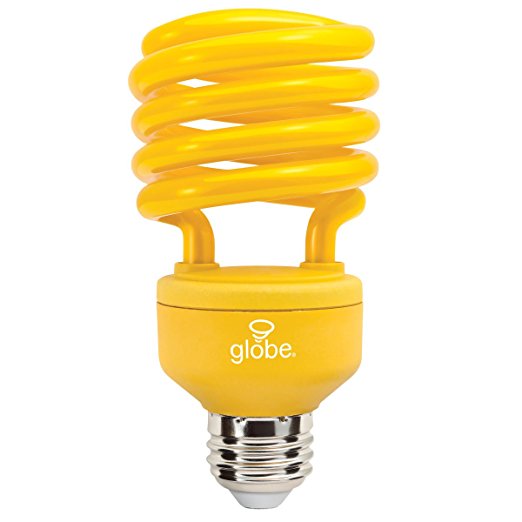 Globe Electric 00001 100-watt Equivalent 23-watt Energy Saver with CFL Medium Base Light Bulb, Yellow