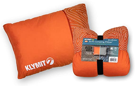 Klymit Unisex's, Orange, L Drift Camping Pillow, L, One Size