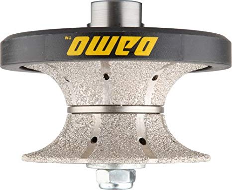 DAMO V40 1-1/2 inch Full Bullnose Diamond Hand Profiler Router Bit Profile Wheel with 5/8-11 Thread for Granite Concrete Marble Countertop Edge