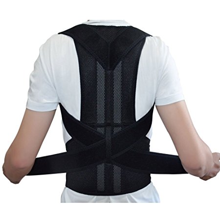 Adjustable Back Support Posture Corrector Brace Posture Correction Belt for Men Women Back Shoulder Support Belt S