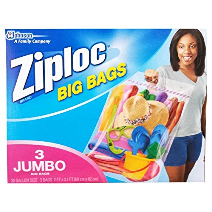 Ziploc Big Bag Double Zipper, XX-Large, 18-Count (jvf8e9)