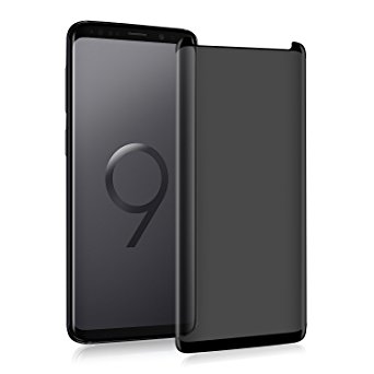 Galaxy S9 Plus Privacy Screen protector, Toptrade 9H Hardness Tempered Glass Anti-Spy Screen Protector Shield For Samsung Galaxy S9 Plus,Color (Black)