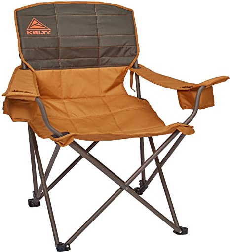 Kelty Deluxe Reclining Lounge Chair, Deep Lake/Fallen Rock – Folding Camp Chair for Festivals, Camping and Beach Days - Updated 2019 Model