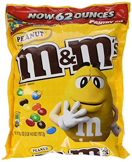 M&M Peanut Candy, 62 Ounce