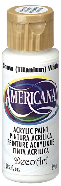 DecoArt Americana Acrylic Paint 2-Ounce Titanium White