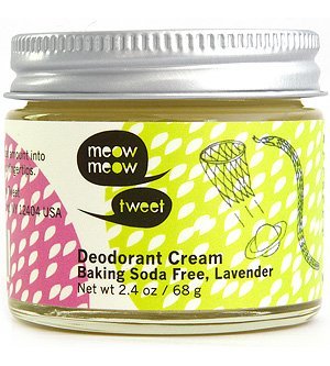 Baking Soda Free Deodorant Cream with Lavender 2.4 oz by Meow Meow Tweet