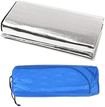 forfar Outdoor Camping Picnic Sleeping Mattress Pad Waterproof Aluminum Foil EVA Mat Moistureproof