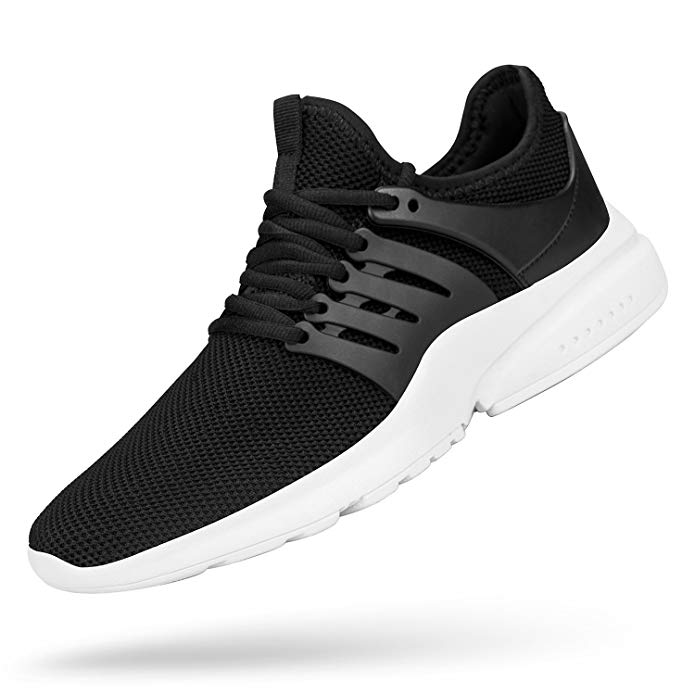 Feetmat Men's Non Slip Mesh Sneakers Lightweight Breathable Athletic Running Walking Tennis Shoes