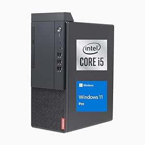 Lenovo V50t Business Tower Desktop, Intel 6-Core Processor(Beats i7-9700), 32GB RAM, 1TB SSD, Wired Keyboard & Mouse, DVD-RW, 2-Monitor Support 4K, HDMI, RJ-45, DVI, VGA, Wi-Fi, Windows 11 Pro, Black