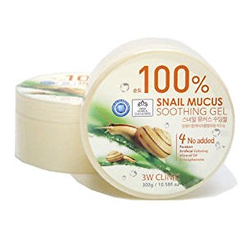 3W Clinic 100% Snail Mucus Soothing Gel 300g / 10.58 fl.oz