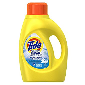 Tide Simply Clean & Fresh Refreshing Breeze Liquid Laundry Detergent, 60 Fl Oz