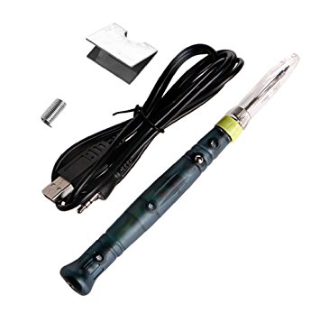 Gillberry Mini Portable USB 5V 8W Electric Powered Soldering Iron Pen (Balck)