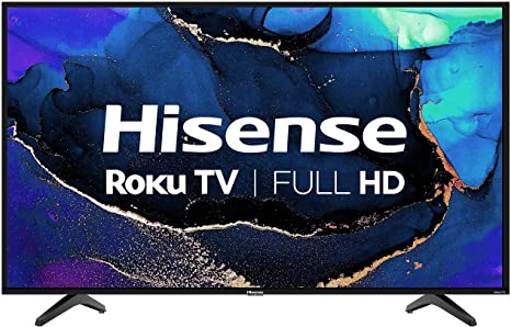 Hisense 43-Inch Class H4 Series LED Roku Smart TV with Google Assistant and Alexa Compatibility (43H4G, 2021 Model)