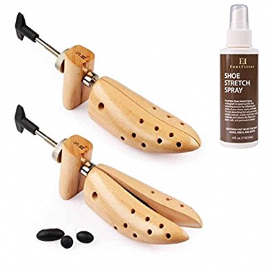 FootFitter Premium Professional Shoe Stretcher Set (2 Shoe Stretchers & 4 Oz. Bottle of Footfitter Shoe Spray)