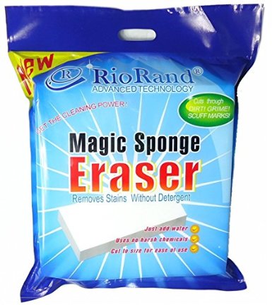 RioRandreg NEW Design Extra High-density compression Power Magic Cleaning Eraser Sponge Melamine Foam 1072cm Pack Of 38