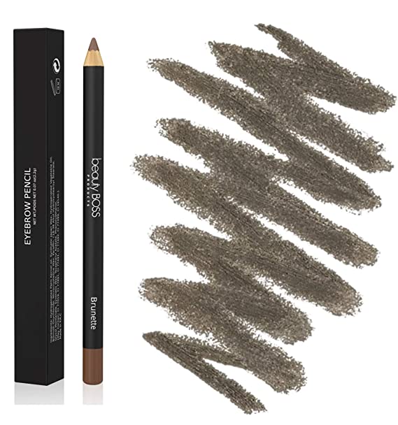 Perfect Eyebrow Pencil Smooth Formula for Bold Fuller and Fluffier Brows (Brunette)