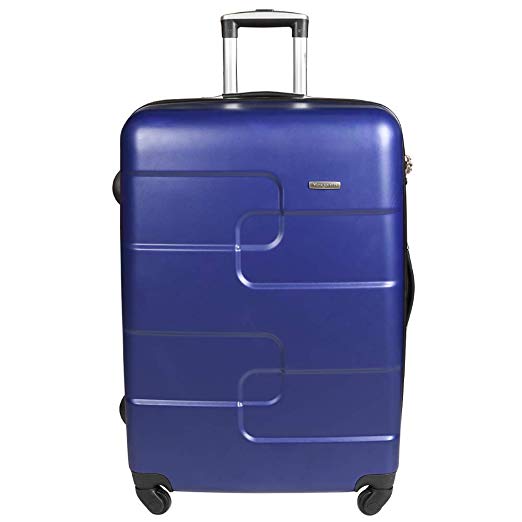 Vesgantti Medium Suitcase with TSA Lock - Lightweight Anti-Scratch Hand Luggage - 4 Wheel Hard Shell Travel Tripp Trolley Spinner Case (24Inch, Blue)