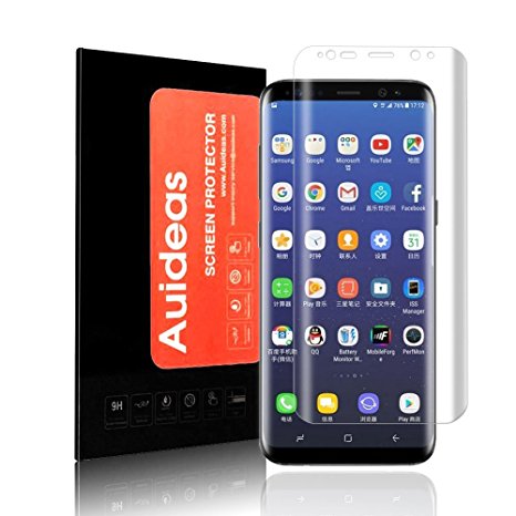 Galaxy S8 Plus Screen Protector, Auideas Full Cover Glass Screen Protector For Samsung Galaxy S8 Plus