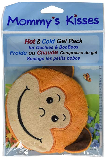 Spa Comforts Mommy's Kisses, Reusable Childrens Hot and Cold Pack, Monkey
