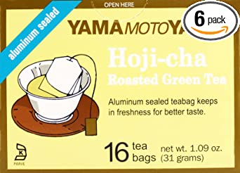 Yamamotoyama Hojicha Green Tea 16 Bags (Pack of 6)