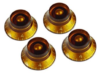 Gibson Gear PRKH-030 top hat knobs (4) / amber