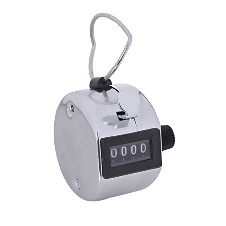 HDE Handheld 4 Digit Number Counter Mechanical Tally Lap Tracker Manual Clicker