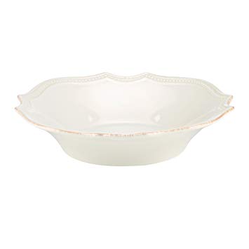 Lenox French Perle Bead Individual Pasta Bowl, White